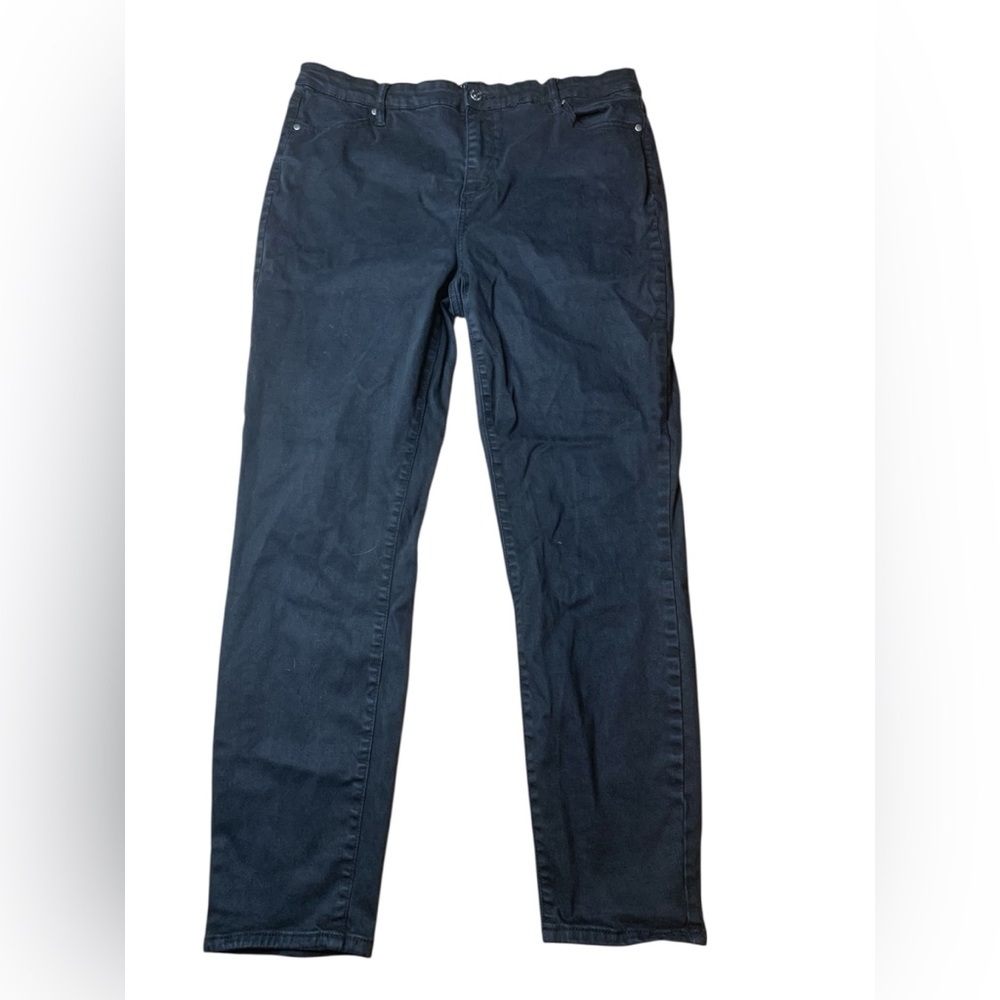 Buffalo David Bitton Anna High-Rise Stretch Skinny Jeans Black - Size 14